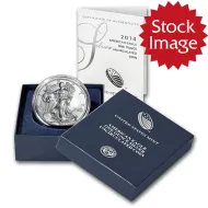 2014 W Burnished American Silver Eagle
