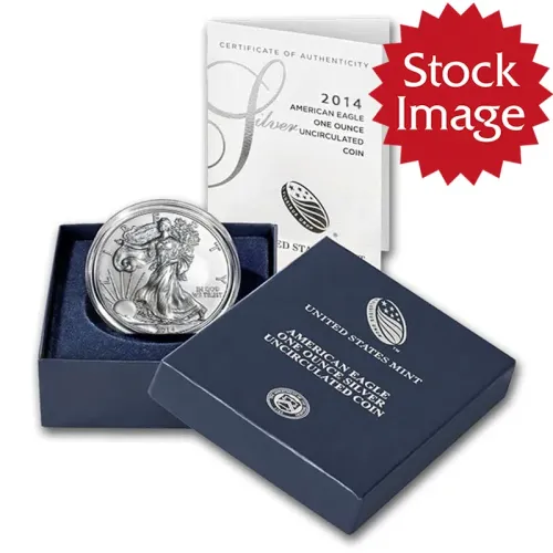 2014 W Burnished American Silver Eagle