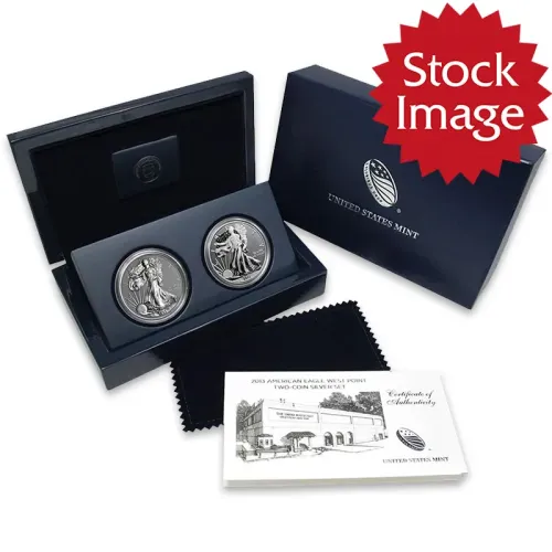 2013 American Silver Eagle 2 Coin West Point Set