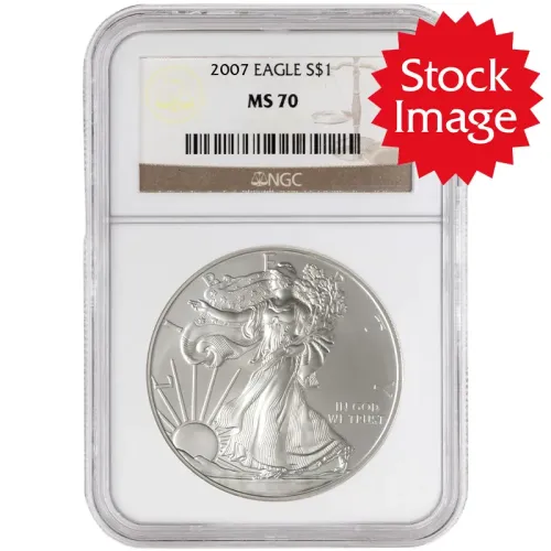 2007 American Silver Eagle - NGC MS 70