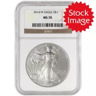 2014 W American Silver Eagle - NGC MS 70