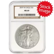 2019 W American Silver Eagle - NGC MS 69