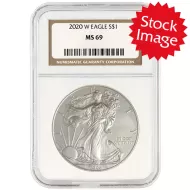 2020 W American Silver Eagle - NGC MS 69