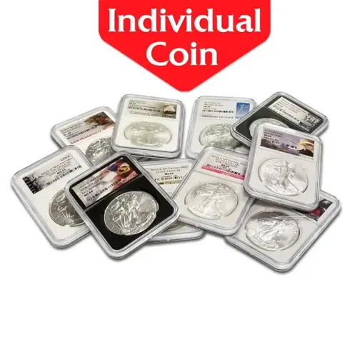 Mixed Dates American Silver Eagle - NGC or PCGS MS 69/70 - Mixed Labels Problem Eagles