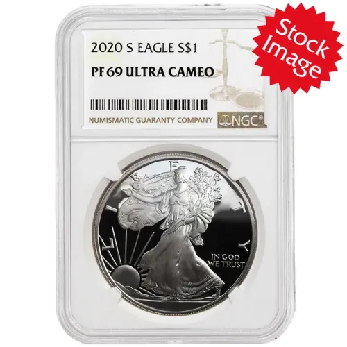 2020 S American Silver Eagle - NGC PF 69