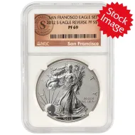 2012 American Silver Eagle - NGC Rev PF 69