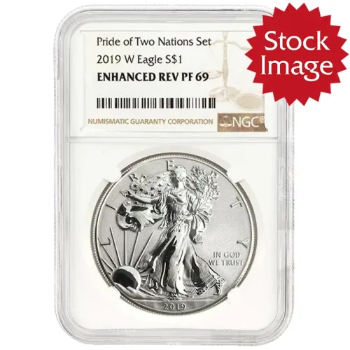 2019 W American Silver Eagle Enhanced Reverse Proof - NGC PF 69