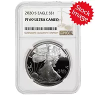 2020 S American Silver Eagle - NGC PF 69