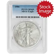 1986 American Silver Eagle - PCGS MS 69