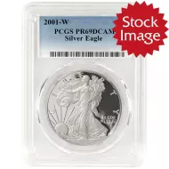 2001 American Silver Eagle - PCGS PF 69