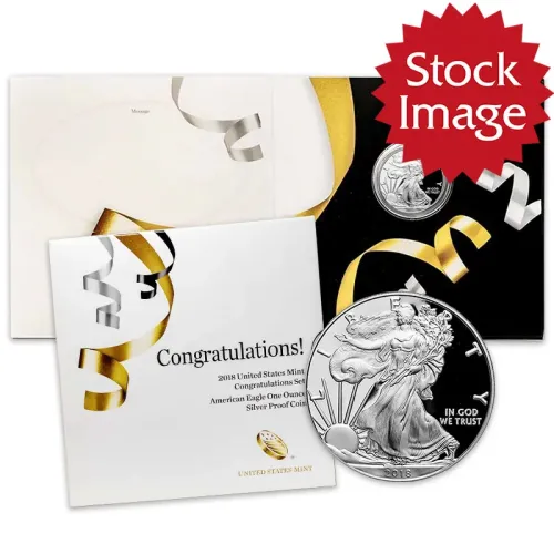 2018 W Proof American Silver Eagle - Congratulations Set