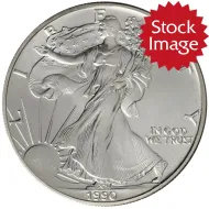 1990 American Silver Eagle - Brilliant Uncirculated