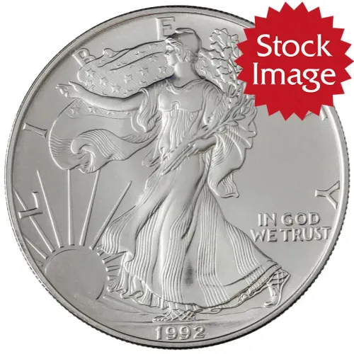1992 American Silver Eagle - Brilliant Uncirculated