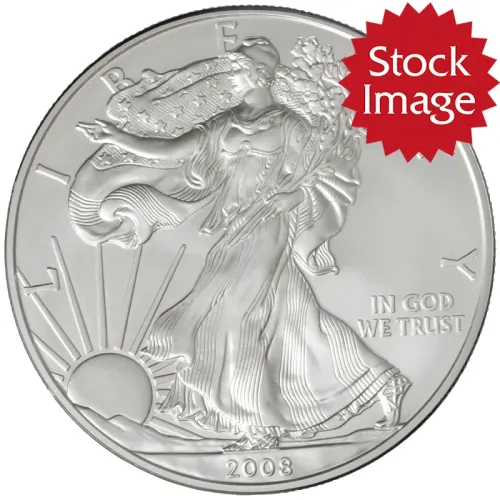 2008 W Burnished American Silver Eagle - No Packaging