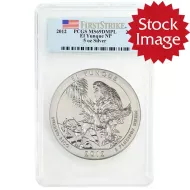 2012 P El Yunque NP 5oz Silver ATB Quarter - PCGS MS69DMPL FS
