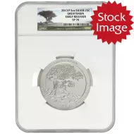 2013 P Great Basin NP Nevada 5oz Silver ATB Quarter - NGC SP70