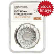 2025 P American Liberty Series Sunflower 1oz Silver Medal - NGC PF70 ANA First Day