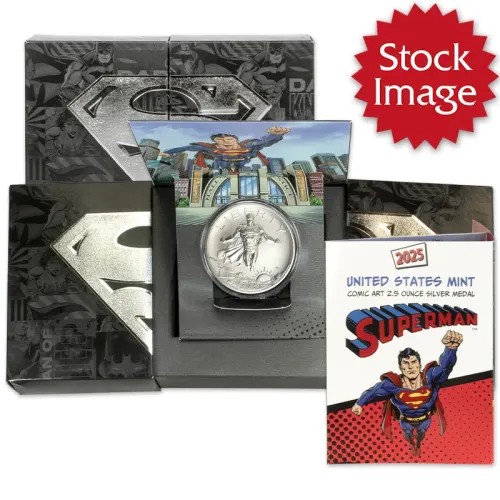 2025 US Comic Art Medal Program 2.5 oz Silver Superman