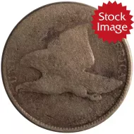 1858 Flying Eagle Penny - About Good