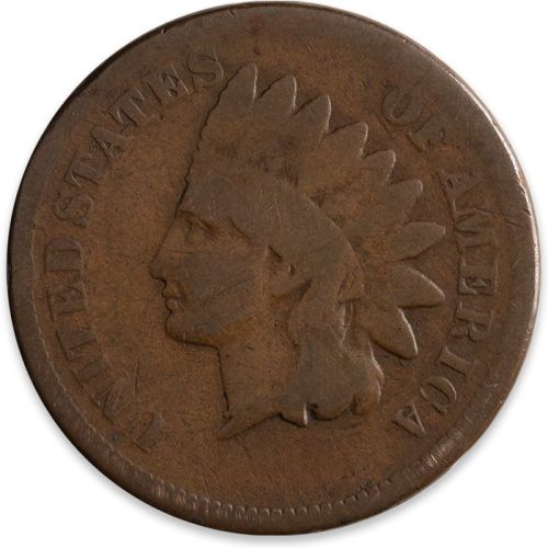 1874 Indian Head Penny - About Good (AG)