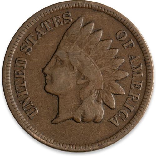 1863 Indian Head Penny - Very Good (VG)