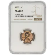 1953 Lincoln Wheat Penny - NGC PF68 RD