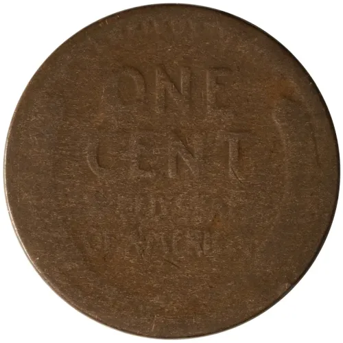 1922 D Lincoln Wheat Penny - Weak D - Fair