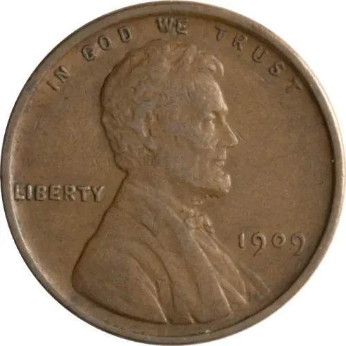 1909 VDB Lincoln Wheat Penny - Extra Fine