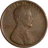 1913 S Lincoln Wheat Penny - Fine (F)