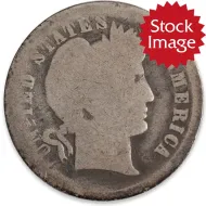 1896 S Barber Dime - About Good