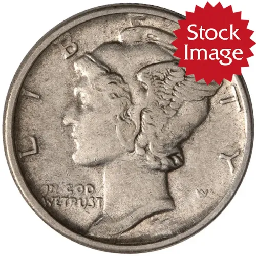 1927 D Mercury Dime - Extra Fine (XF)