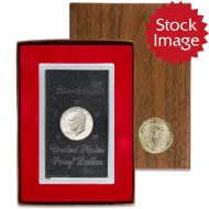 1971 Proof Eisenhower Dollar - Silver - Brown