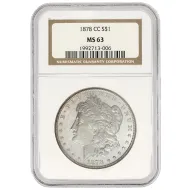 1878 CC Morgan Dollar - NGC MS63