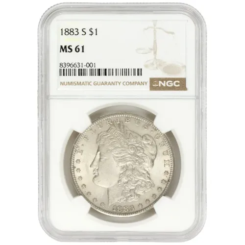 1883 S Morgan Dollar - NGC MS61
