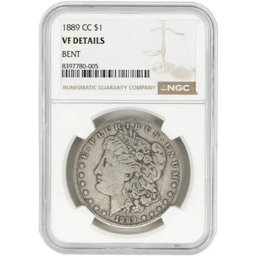 1889 CC Morgan Dollar - NGC VF Details Bent