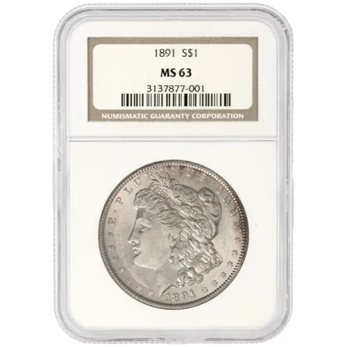1891 Morgan Dollar - NGC MS63