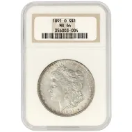 1891 O Morgan Dollar - NGC MS64