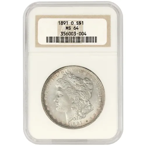 1891 O Morgan Dollar - NGC MS64