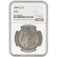 1889 CC Morgan Dollar - NGC F 12
