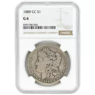 1889 CC Morgan Dollar - NGC VG 6 - 004