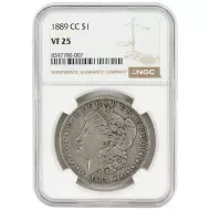 1889 CC Morgan Dollar - NGC VF 25