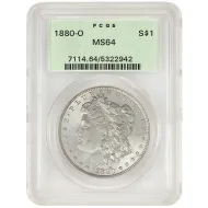 1880 O Morgan Dollar - PCGS MS 64