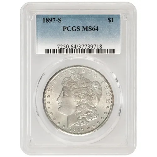 1897 S Morgan Dollar - PCGS MS64