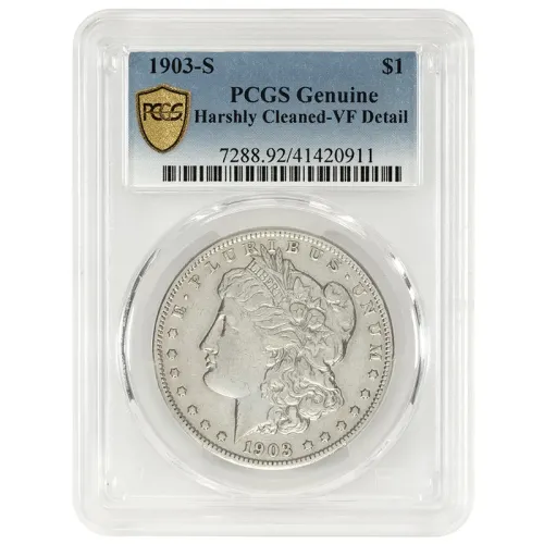 1903 S Morgan Dollar PCGS Very Fine Details Harshly Cleaned