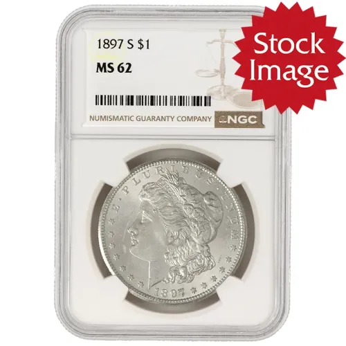 1897 S Morgan Dollar - NGC MS62
