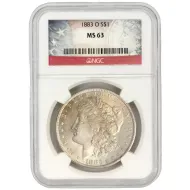 1883 O Morgan Dollar - NGC MS63
