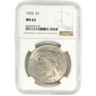 1926 Peace Dollar - NGC MS63