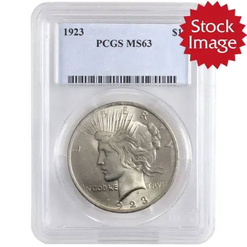 1923 Peace Dollar - PCGS MS63