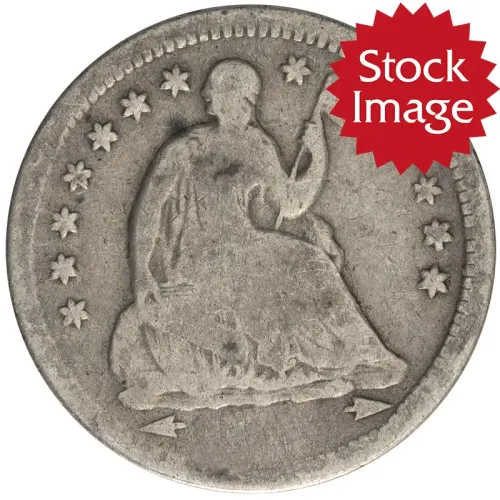 1854 Seated Liberty Dime w/ Arrows - Very Good