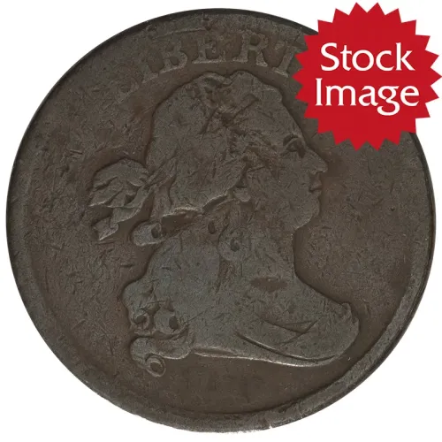 1804 1/2 Cent - Cross 4 w/Stem - Good
